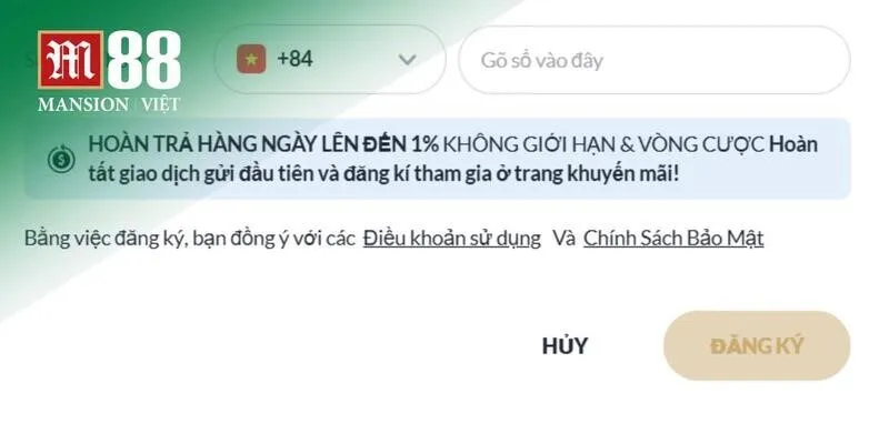 Những lưu ý giúp quá trình đăng ký M88 an toàn
